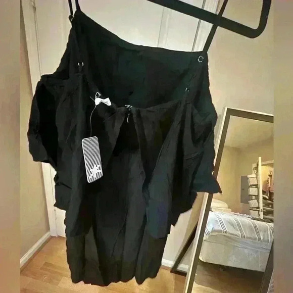 Splendid - Rayon Voile Tiered Dress (Black) Women's Dress, Large - Picture 6 of 6